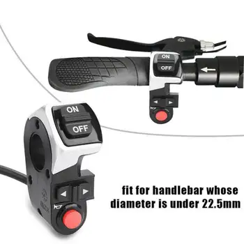 3 в 1 Передняя лампа для скутера, электровелосипеда, сигнальная лампа поворота, электрический переключатель велосипеда, аксессуары для электровелосипедов для езды на велосипеде на открытом воздухе