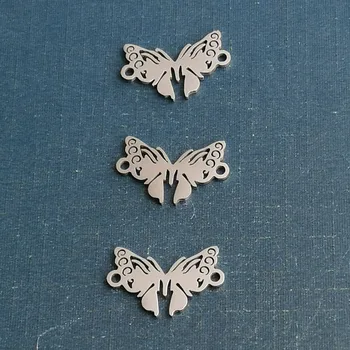 5 штук соединителей-бабочек Соединяют компонент из нержавеющей стали для браслета с насекомыми 