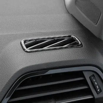 Для Audi Q3 F3 2019 2020 Карбоновая боковая панель управления кондиционером Крышка вентиляционного отверстия накладка наклейка Аксессуары для интерьера стайлинг
