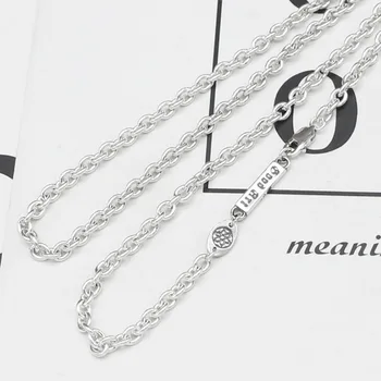 Кольцо с вишневым цветом из стерлингового серебра S925 без кулона, ожерелье, мужская и женская японская и корейская индивидуальность, красивая серебряная ручка