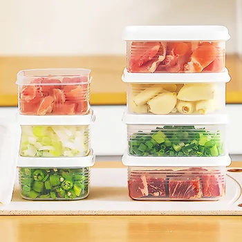Герметичные контейнеры для хранения Экологически Чистая пластиковая коробка для консервирования с крышкой Холодильник Микроволновая печь Разогреваемый ланч-бокс для кухни